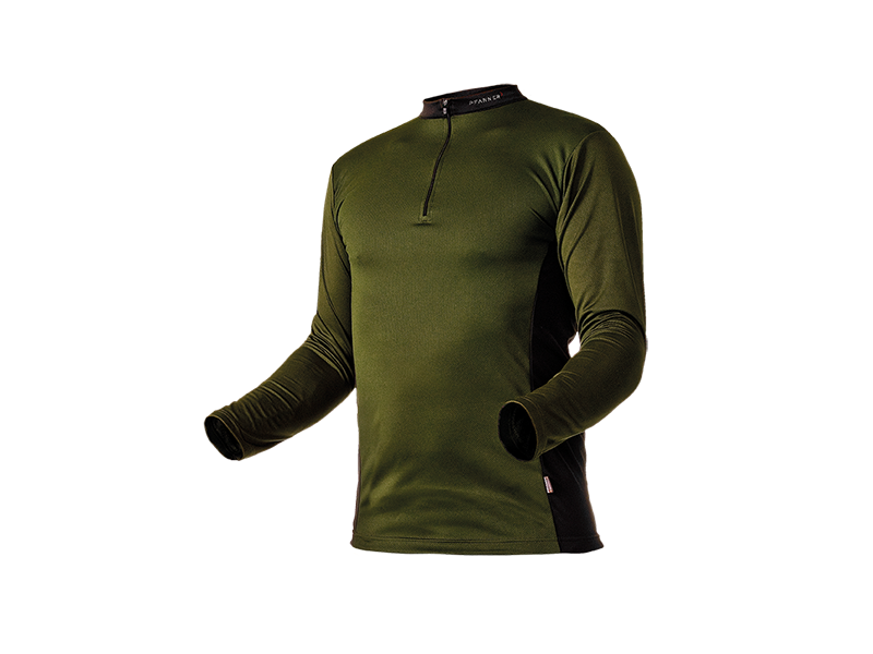 Zipp-Neck Shirt langarm