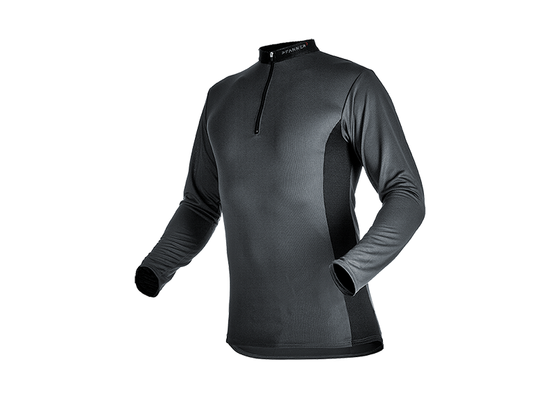 Zipp-Neck Shirt langarm